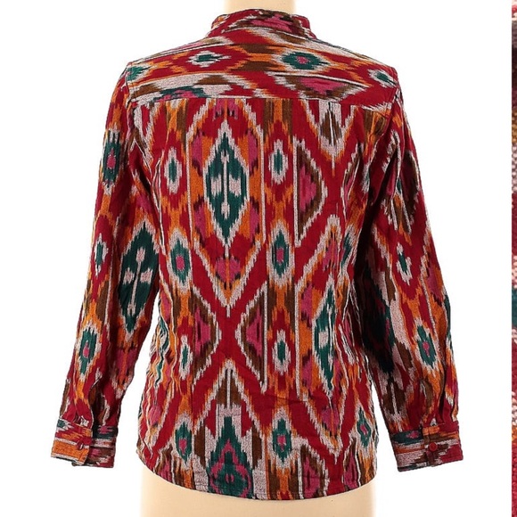Stunning Ikat Patterned Blouse - Picture 2 of 4